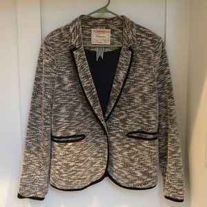 Anthropologie Black and White Blazer